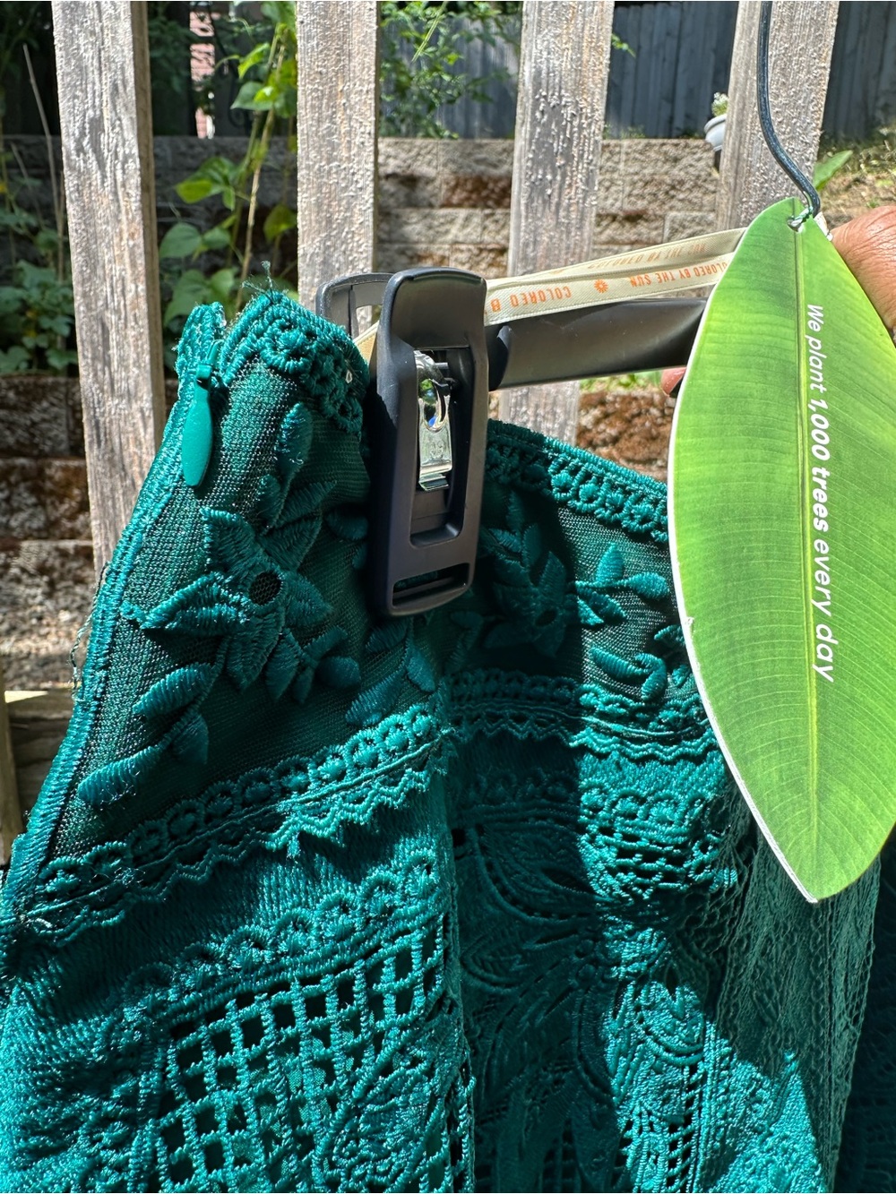 FARM Rio Teal Crochet Midi Skirt and Matching Top Set - Picture 5 of 8